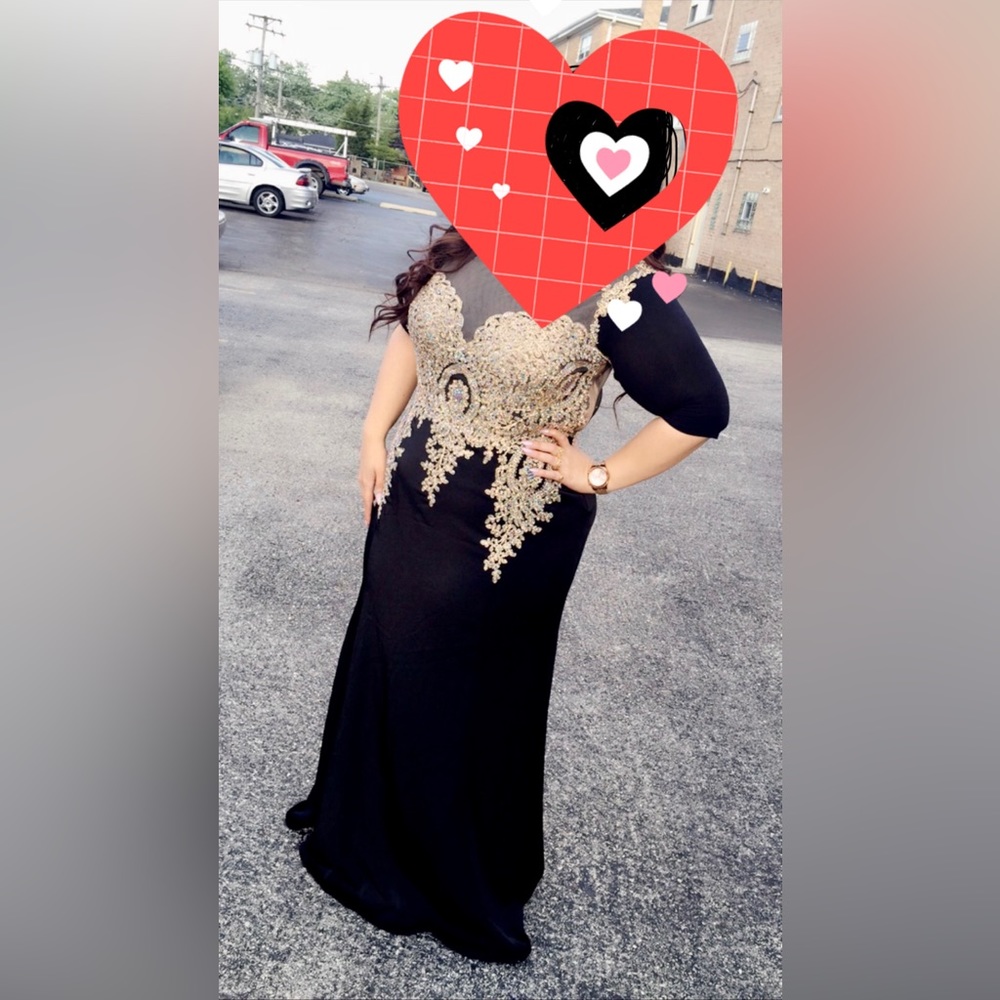 Women’s black gown
